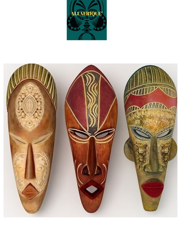 AFRICAN MASK TRIO